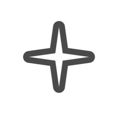 Star vector icon. Simple pictogram.