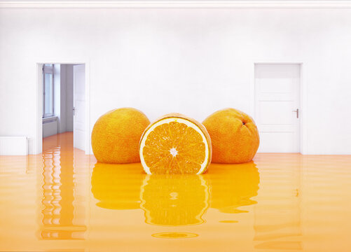oranges in the room