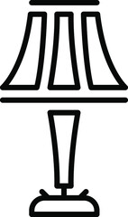 Table lamp icon vector image