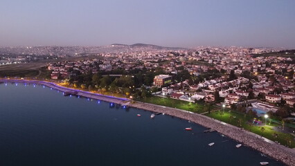 Fototapeta premium Drone Seaside Bayramoglu / Kocaeli
