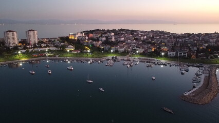 Fototapeta premium Drone Seaside Bayramoglu / Kocaeli