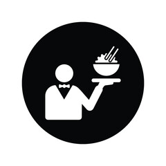 Rice, eat, food, restaurant icon. Black vector sketch.
