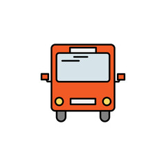 bus line illustration icon. Signs and symbols can be used for web, logo, mobile app, UI, UX