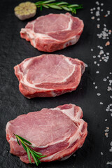 Pork steaks, fillets for grilling, baking or frying.