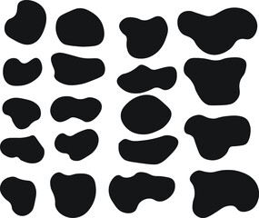 Modern abstract seamless pattern with hand drawn shapes. Hand drawn Scandinavian background Geometrical background with uneven circles. Abstract round seamless pattern