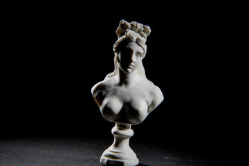 fancy hair bust statue woman art history marble