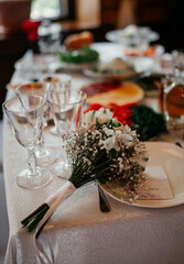 wedding reception table