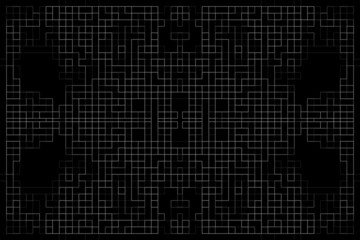 Fototapeta premium Abstract background. Monochrome texture. Black and white lines on white background.