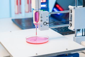 Medicine  PCR robotics.  DNA diagnostics. Research and science laboratory.Equipment for genetic research. Medicine  PCR robotics.  DNA diagnostics. Research and science laboratory