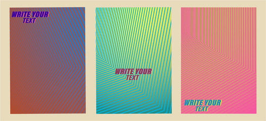 Minimal cover design. Colorful halftone gradients. Modern web design template. Cool gradients. Future geometric patterns.