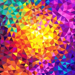 Vector illustration of multicolored background with triangle texture.