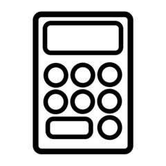 Calculator Vector Black