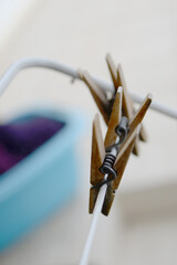 Naklejka premium Pinces à linge