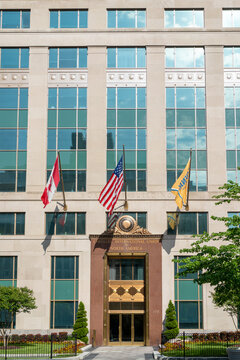 Washington, DC USA - May 4, 2022: Laborers International Union Of North America, Or LiUNA, Represents A Skilled  Union Workforce In The Construction And Energy Industries, As Well As Public Employees.