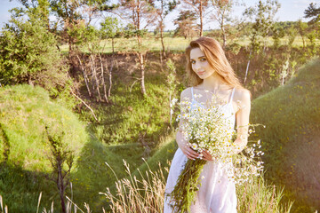girl in the field