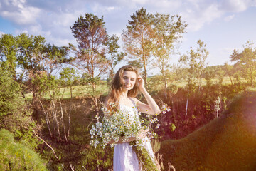 girl in the field