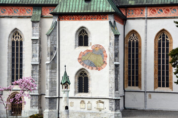 Obraz premium Schwaz im Tirol, Pfarrkirche Maria Himmelfahrt