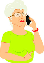 woman talking on cell phone