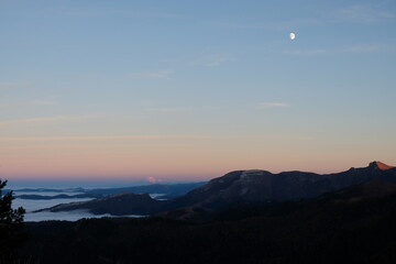 Sunset and Elbrus