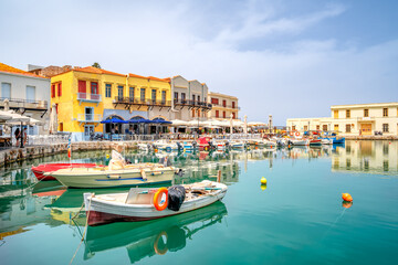 Fototapeta na wymiar Venezianischer Hafen, Rethymno, Kreta, Griechenland 