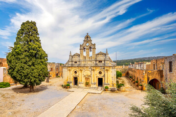 Fototapeta premium Kloster Arkadi in Arkadi, Crete, Griechenland 