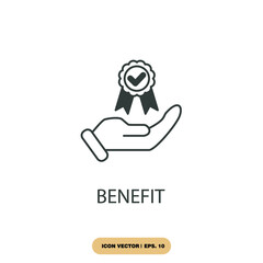 benefit icons  symbol vector elements for infographic web