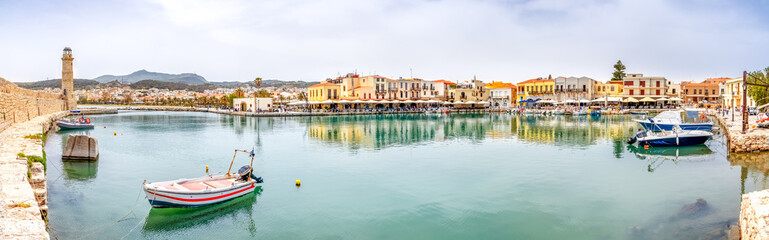 Obraz premium Venezianischer Hafen, Rethymno, Kreta, Griechenland 