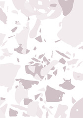 Terrazzo modern abstract template. Grey texture