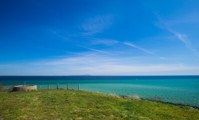Fototapeta premium Picturesque Baltic sea from the top of Dragor fort Denmark