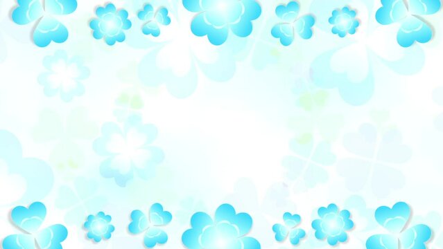 Clover frame loop 2 pattern bright background