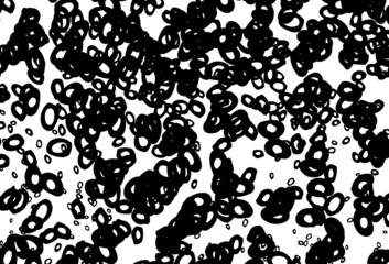 Black and white vector cover with spots.