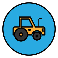 Naklejka premium bulldozer icon