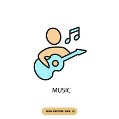 music icons  symbol vector elements for infographic web