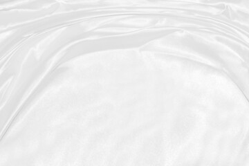 Obraz premium Texture, background, pattern. White cloth background abstract with soft waves, great for dresses or suits, where transparency and flow are required