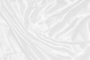 Texture, background, pattern. White cloth background abstract with soft waves, great for dresses or suits, where transparency and flow are required