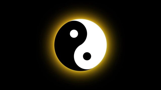 Yin and yang looping animation