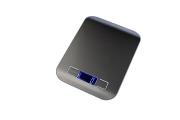 Fototapeta premium Digital kitchen scale isolated on a white