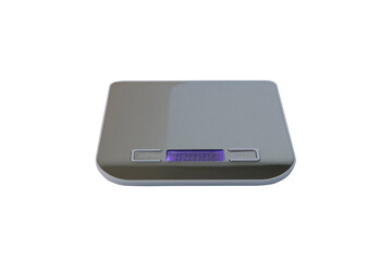 Digital kitchen scale isolated on a white