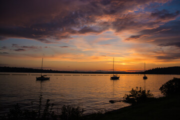 Fototapeta na wymiar Lake Washington Sunset