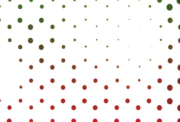 Light green, red vector template with circles.
