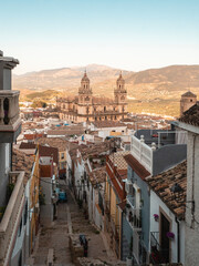 Views of the spanish  city of jaen and its cathedral