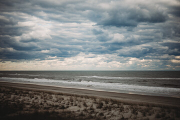 beach and clouds