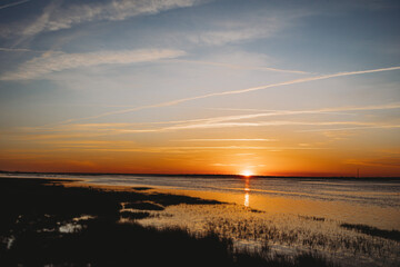 Sunset on the beach