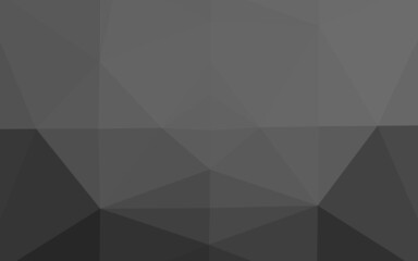 Obraz premium Dark Silver, Gray vector blurry triangle template.