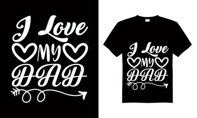 Happy Fathers Day typography T-Shirt. Father's day sale promotion calligraphy poster with doodle necktie and divider sketch line. Vector illustration