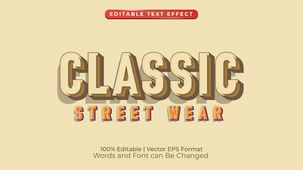 Classic Text Effect Vector
