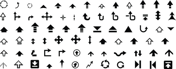 Arrow icon. Mega set of vector arrows vector graphics