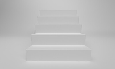 Carpet stairs image 3DCG illustration
