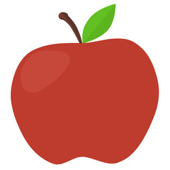 red apple illustration