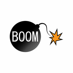 Boom Icon vector background